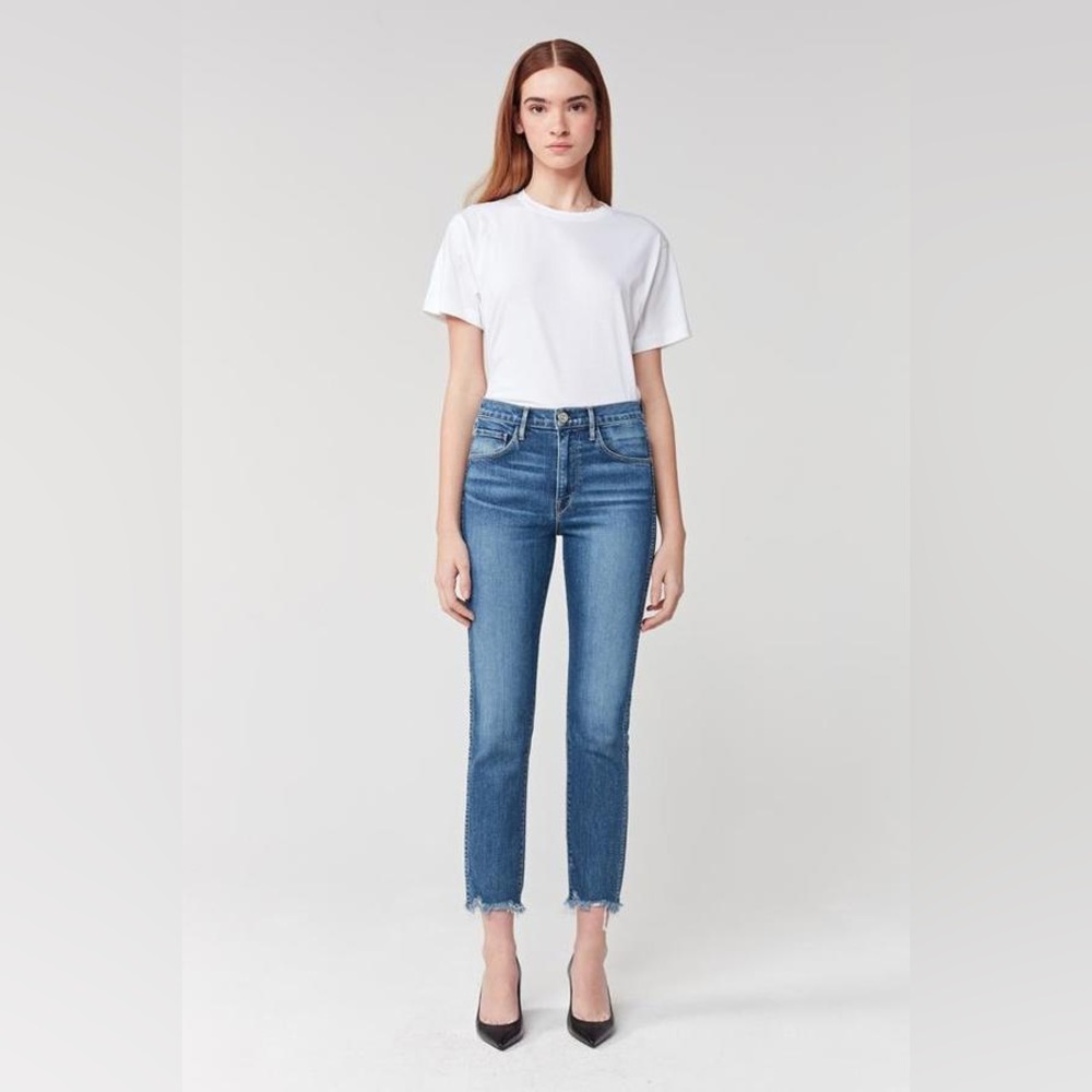 3x1 W3 Straight Authentic Crop in Ace Jeans Retails $245 Women’s Size 32